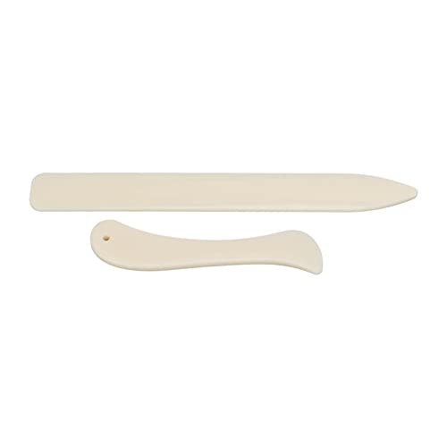 Bone Folder, Plastic Craft Tool for Scoring Creasing Flattening Paper Cardboard Leather, with Ruler for Origami Scrapbooking Card Making DIY Art Crafts
