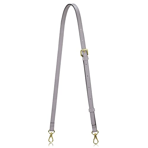 Allzedream Leather Purse Strap Replacement Crossbody Handbag Long Adjustable (Grey) - color: Grey