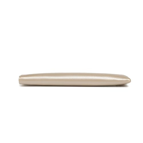 Slim Pencil Case Small Pencil Pouch Pen Case (Pearl White Tea/FL) - color: Pearl White Tea