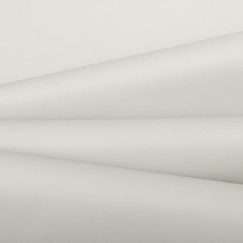 Double Sided Soft Skin Faux Leather/Suede Half Yard 54" x 18" Thickness 0.65mm Width:54" Perfect for Upholstery, DIY Crafts, Hat Making, Hair Crafts Making, Sewing White - color: White, size: 18"x54"
