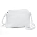befen Anti-theft Crossbody Bag for Women Genuine Leather, Small Cross Body Shoulder Handbags with RFID Card Slots - color: White