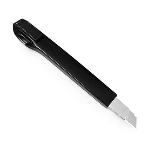 Gebildet 6pcs Professional Cutter - 9mm Snap Off Blades / 60 Degree Foil/Utility/Graphic Knife Set - Ideal for Foils, Wallpaper, Crafts, Cartons - color: Red-e1647