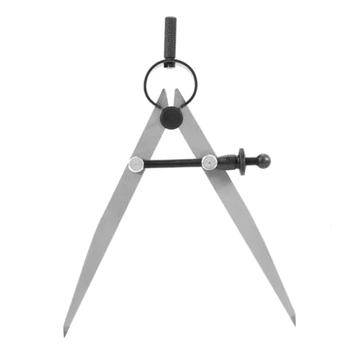 Anu Limen 100mm Adjustable Rotating Leather Compass Wing Divider, Leathercraft Edge Creaser Drawing Tool for DIY Woodworking Craft