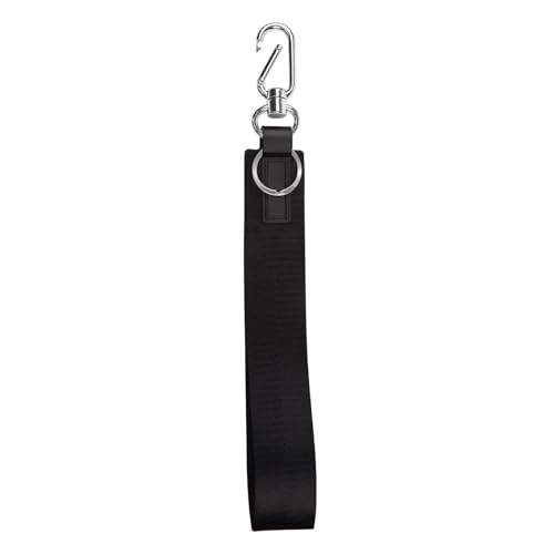 Wristlet Keychain for Women Men Key Chain Holder Wallet Holder ID Badge Holder Wrist Lanyard Strap for Keys - color: 1 Black