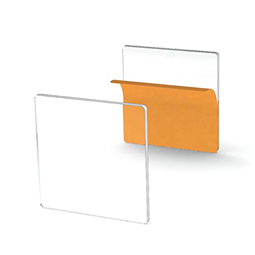 Soto Laser Cutting 25 Acrylic Square Clear (1.5") - size: 1.5"