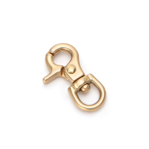 WUTA Solid Brass Trigger Snap Hooks Lobster Clasps Swivel Trigger Snap Hooks for Straps Bags Belting Leathercraft Heavy Duty Clips - color: 1PC, size: 1# 35*8mm inner