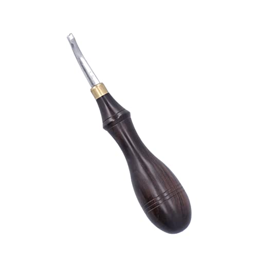 Leather Edge Beveler Push Beader, Double Line Edge Creaser Skiving Tool, Stainless Steel Leather Craft Tools for Leatherworking - size: 1.5MM
