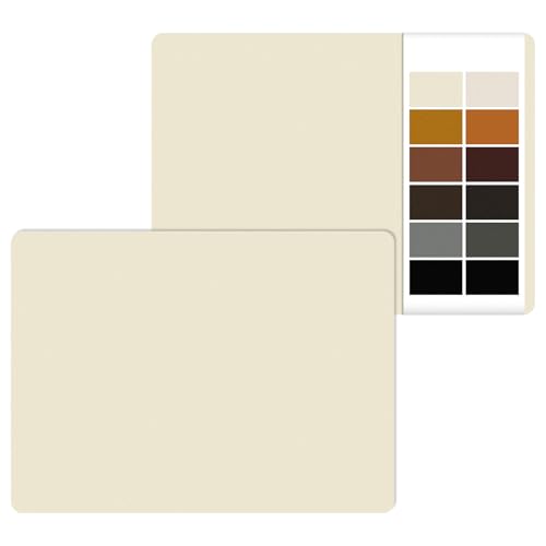 IANZE 2Pcs Leather Repair Patch, Self Adhesive Leather Repair Patch for Car Seats, Couches, Furniture, Sofa, Handbags, Office Chair (Beige) - color: Beige