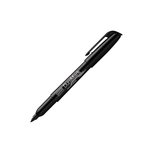 Staples Duramark Permanent Markers, Fine Tip, Black, 12-Pack | Everyday markers for writing, labeling, and office documentation. - color: Black, size: 12 Pack, style: Fine
