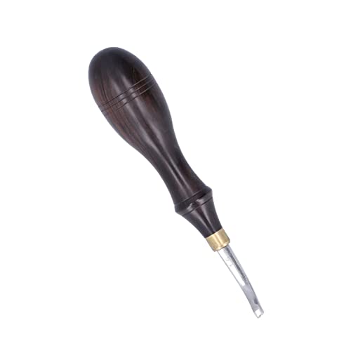 Leather Edge Beveler Push Beader, Double Line Edge Creaser Skiving Tool, Stainless Steel Leather Craft Tools for Leatherworking - size: 1.5MM