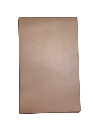 Italian Calf Cow Leather: 7.5" x 12" Pre-Cut Leather Pieces (Tan, 5 Pack) - color: Tan, size: 5 Pack