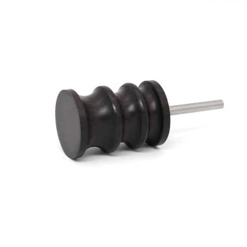 2pcs/Set Leather Burnishing Tools, Black Ebony Wood Leather Burnisher Polished Rods, Leather Edge Burnisher Sets for Leather Crafting (PG86E2-2pcs) - color: PG86E2-2pcs
