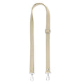 Leather Purse Strap Replacement PU Crossbody Adjustable Long Strap | Silver Swivel Clasps - color: Beige Yellow Silver, size: 26-51 Inch