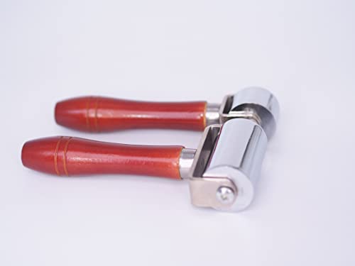 Leathercraft Rollers Leather Gluing Roller Creasing Wheels 2 Sizes Pack and Glue Spreader
