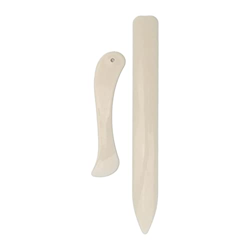 Bone Folder, Plastic Craft Tool for Scoring Creasing Flattening Paper Cardboard Leather, with Ruler for Origami Scrapbooking Card Making DIY Art Crafts