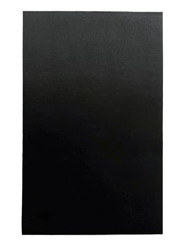 Italian Calf Cow Leather: 7.5" x 12" Pre-Cut Leather (Black, 5 Pack) - color: Black, size: 5 Pack