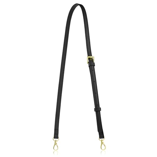 Allzedream Leather Purse Strap Replacement Crossbody Handbag Long Adjustable (Black) - color: Black