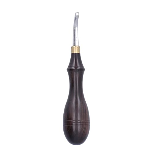 Leather Edge Beveler Push Beader, Double Line Edge Creaser Skiving Tool, Stainless Steel Leather Craft Tools for Leatherworking - size: 1.5MM