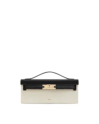 JW PEI Women's Bria Structured Top Handle Bag - color: Black Canvas