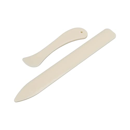 Bone Folder, Plastic Craft Tool for Scoring Creasing Flattening Paper Cardboard Leather, with Ruler for Origami Scrapbooking Card Making DIY Art Crafts