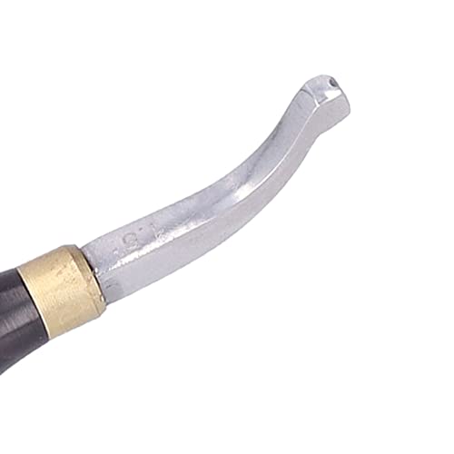 Leather Edge Creaser Stainless Steel Double Line Marking Tool 1.5MM for Leathercraft Stitching Working, Heatable Wood Handle for Soft Leather Precise Grooving - size: 1.5MM