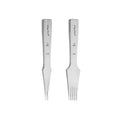 WUTA Leather Chisel All-Polished Die-Steel Puncher French Style Pricking Iron Sharp Leather Punching Tool Kits - color: Reverse, size: 3 mm 2 Teeth+5 Teeth