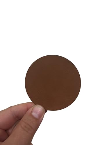 Rawhide Lonestar Adhesive Blank Leatherette Hat Patches with Adhesive, Durra-Bull on Premium Leatherette™, Rawhide Faux Leather Patches for Hats (2.75" x 2.75") (10)