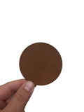 Rawhide Lonestar Adhesive Blank Leatherette Hat Patches with Adhesive, Durra-Bull on Premium Leatherette™, Rawhide Faux Leather Patches for Hats (2.75" x 2.75") (10)