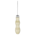 HARFINGTON Handwork Sewing Awl Leather Punch Hole Tool Log Color | Double Gourd Straight Head with Wooden Handle Scratch for Broken Wire Make Mark Drilling Stitching Repair and DIY