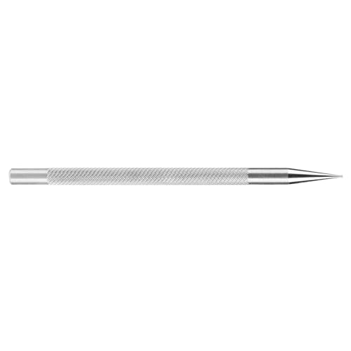 Chazcool Leather Scriber Pen, Stainless Steel, Silver, 4.64 Inches, 0.2 Inches, Black Ink, 0-3mm Line Size, Adult, 1 Count, Leathercraft Accessory, Marking Out, Sketching