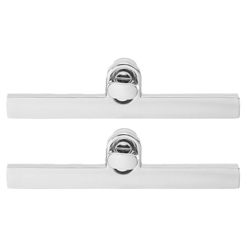 uxcell 2Set Turn Lock Clasp, Press Lock Clasp Closure Twist Turn Locks Hardware Buckle Fasteners for Purse Leather Bag Handbag Making Accessories (97x10mm, Silver) - color: Silver