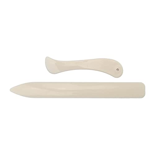 Bone Folder, Plastic Craft Tool for Scoring Creasing Flattening Paper Cardboard Leather, with Ruler for Origami Scrapbooking Card Making DIY Art Crafts