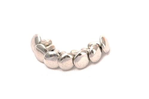 4mm, 6mm, 8mm Double Cap Rivets, Metal Button Round, Rapid Rivet, Rivet Studs for Purse Bags Handbags Shoes Belts Leather Craft DIY (50pcs) (6x4mm, Silver) - color: Silver, size: 6x4mm