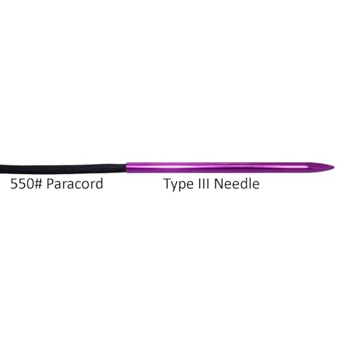(2 Pack) Jig Pro Shop 3 1/2" Pink Tapered Tip 550 Type III Paracord FID, Lacing, Stitching Needles - color: Pink Tapered, size: 2 Pack