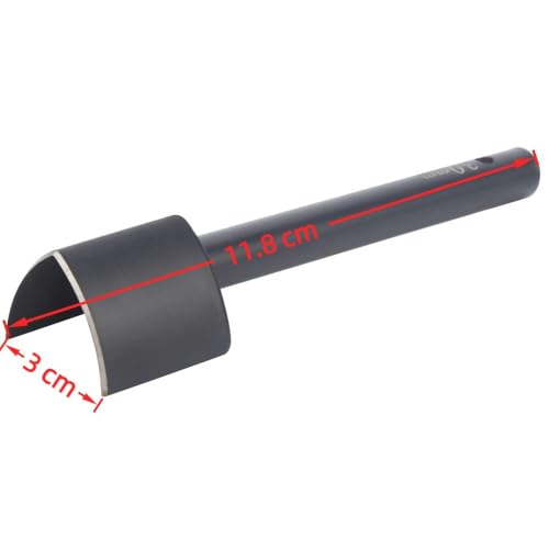 V Shape Leather Punch Cutter, Steel Craft Tool, 25-40mm | Sharp Edge, Chip Discharge Port, Non Slip Handle, 118 Mm Punching Length, For Bags And Leather Goods, Tool Steel - size: 30mm