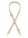 IBWell Genuine Leather Strap Replacement Crossbody Adjustable with Shoulder Strap Pads for Travel Duffel Bags - color: Beige