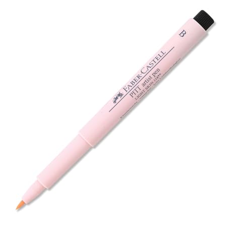 Faber-Castell Indian Ink Pitt Artist Pen - Brush Tip - Light Skin/Pale Pink #114 - color: Light Skin