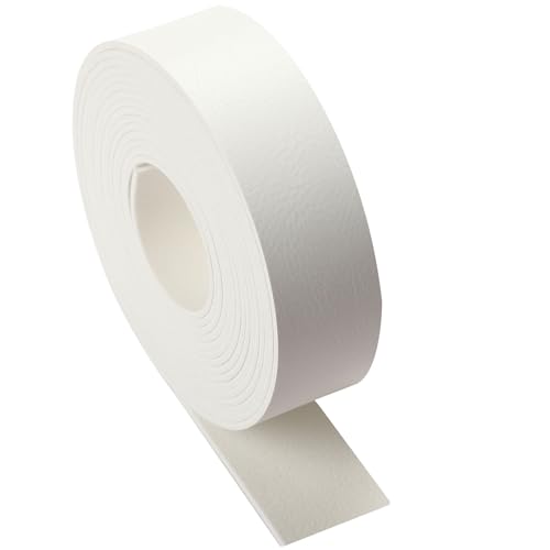 Picheng Faux Leather Strap for Crafts: 1 Inch Wide 138" Long Leather Strips - color: White, size: 1 Inch