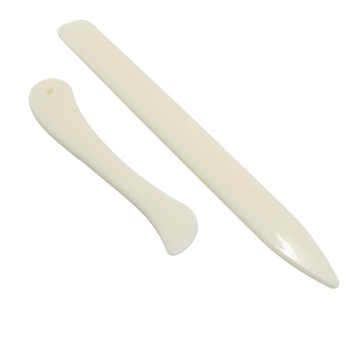 OSVJE Bone Folder, 4 Pack, Plastic Crease Maker Scoring Tool | Folding Bookbinding Tool, For Paper Crafts, For Quilting, For Leathercraft