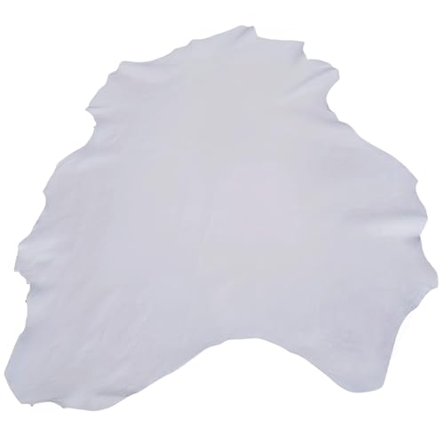 Sheep Skin, 0.7-1.0mm Thick, for Gloves, Clothing, Leather Sheets for Crafts and Arts (White 10-12 Square feet) - color: Original color 10-12 square feet