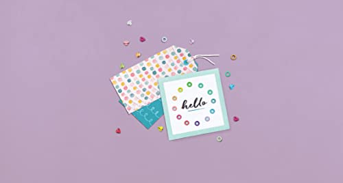 We R Memory Keepers, Crop-A-Dile Eyelet Setter and Snap Punch, Lilac, for 1/8 or 3/16 Inch Holes, Grommet and Embelishment Crafting Puncher for Paper, Fabric, Leather, Plastic, and Metal