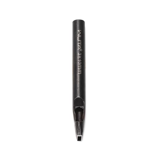 WUTA Rectangle Leather Hole Punch, High Carbon Steel Punching Tool, Hollow Punch Cutter for Leather Belt & DIY Crafting (3 * 10mm, 1PC) - size: 3*10mm