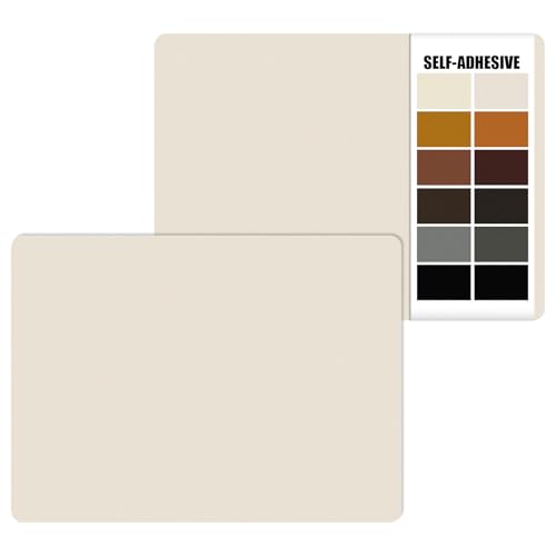 IANZE 2Pcs Leather Repair Patch, Self Adhesive Leather Repair Patch for Car Seats, Couches, Furniture, Sofa, Handbags, Office Chair (Cream White) - color: Cream White