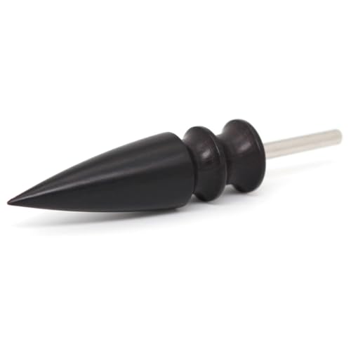 2pcs/Set Leather Burnishing Tools, Black Ebony Wood Leather Burnisher Polished Rods, Leather Edge Burnisher Sets for Leather Crafting (PG86E1-2pcs) - color: PG86E1-2pcs