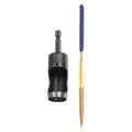 HARFINGTON Leather Hole Punch Tool 20mm 45#Steel 1/4 Hex Shank Drill Bits Electric Hollow Punch Set with 5.5" Half-Round File for Leathercraft Belt Fabric PVC Plastic Handbags Watch Band DIY - size: 20mm