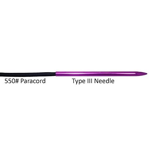 (2 Pack) of Jig Pro Shop 3 1/2" Pink EZ Lace 550 Type III Paracord FID, Lacing, Stitching Needles - color: Pink, size: 2 Pack