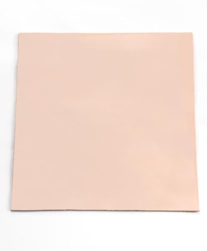 Premium Natural Vegetable Tanned Tooling Leather 3-4 oz (1.2–1.6mm) Pre-Cut Full Grain Grade A Cowhide for DIY Projects, Stamping, Carving, Dyeing, Molding - color: (3-4 Oz) Veg Tan 1 Piece, size: 12''x12''
