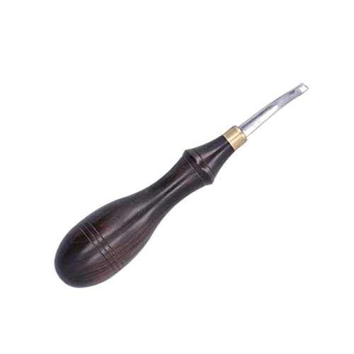 Leather Edge Beveler Push Beader, Double Line Edge Creaser Skiving Tool, Stainless Steel Leather Craft Tools for Leatherworking - size: 1.5MM