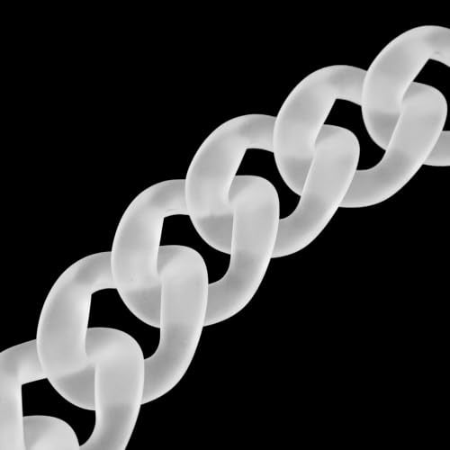DIY Acrylic Resin Replacement Chain - color: Matte White;44.4cm