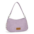 Wrangler Shoulder Bag for Women Western Small Purse Hobo Handbag | Aztec, Underarm Bag, 2 Detachable Straps, Secure Zipper Closure, Back Pocket, Crossbody Bag for dates, travel and everyday - color: Purple